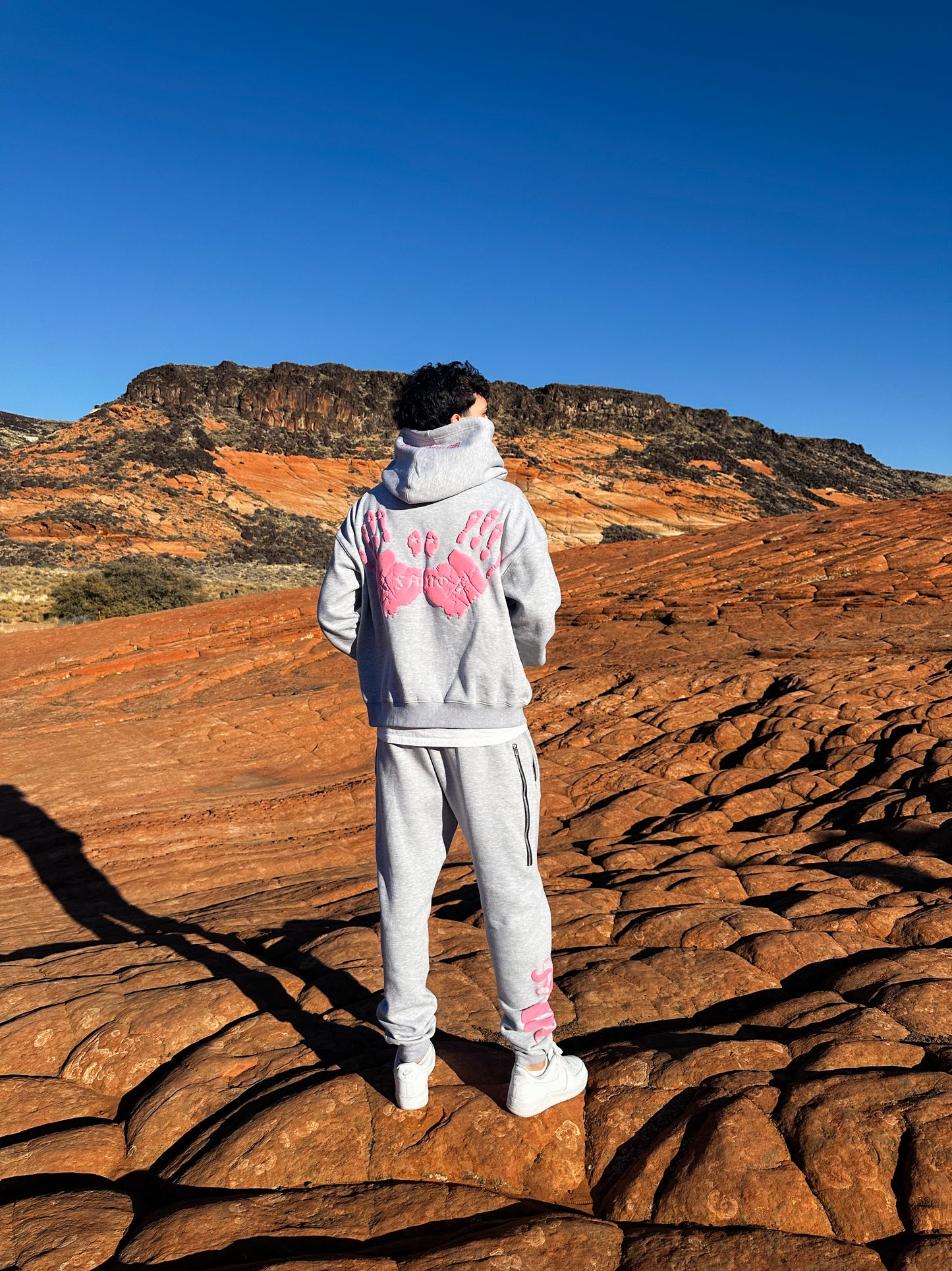 Fano Clothing - Grey & Pink Bottoms