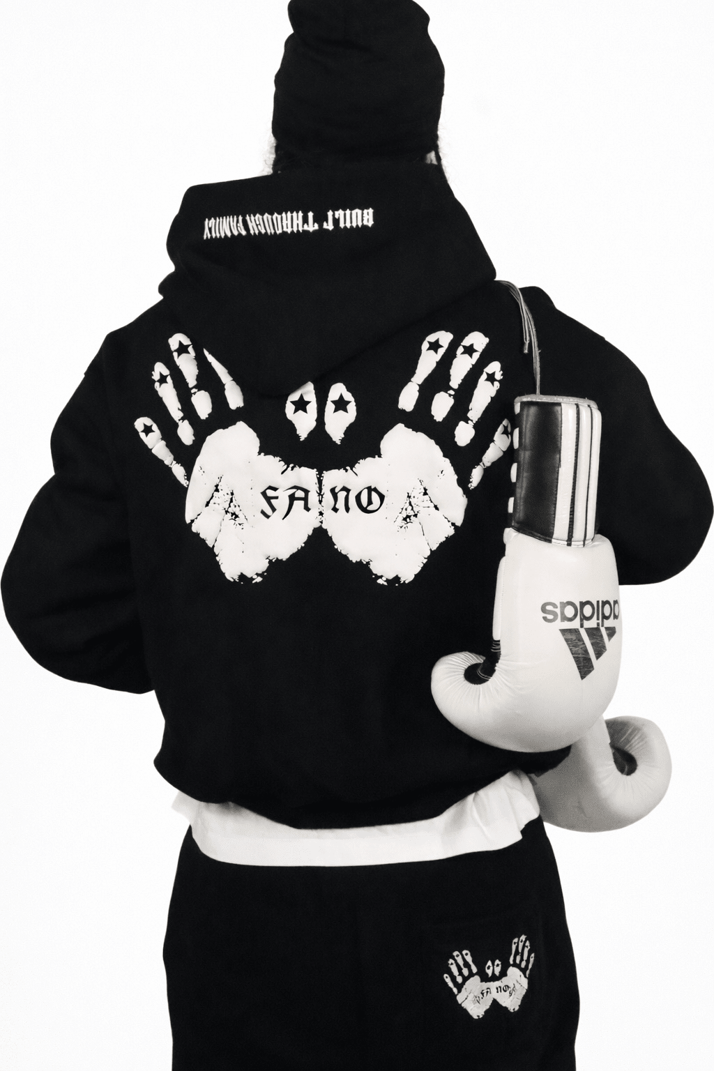 Fano Clothing - Black & White Hoodie - Fanoclothingldn