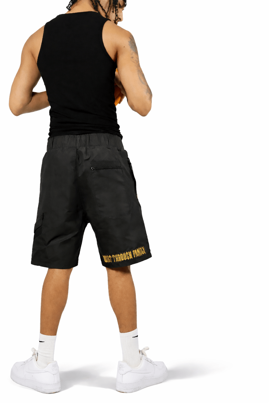 Fano Clothing - Black & Orange Shorts - Fanoclothingldn