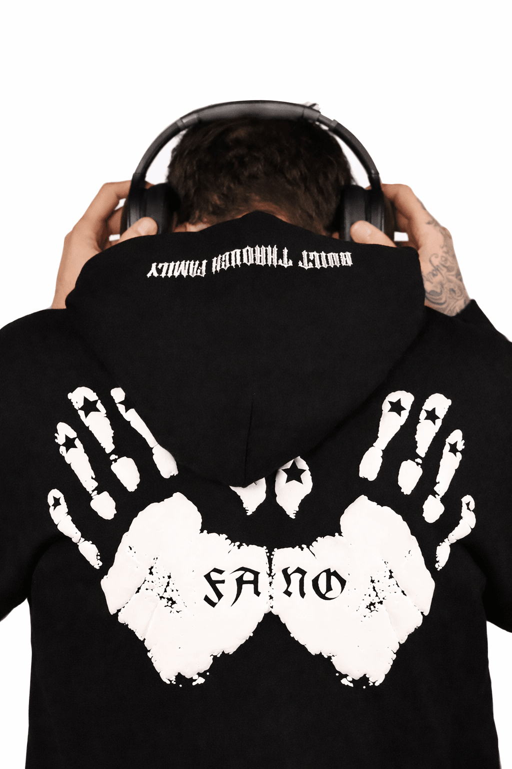Fano Clothing - Black & White Hoodie - Fanoclothingldn