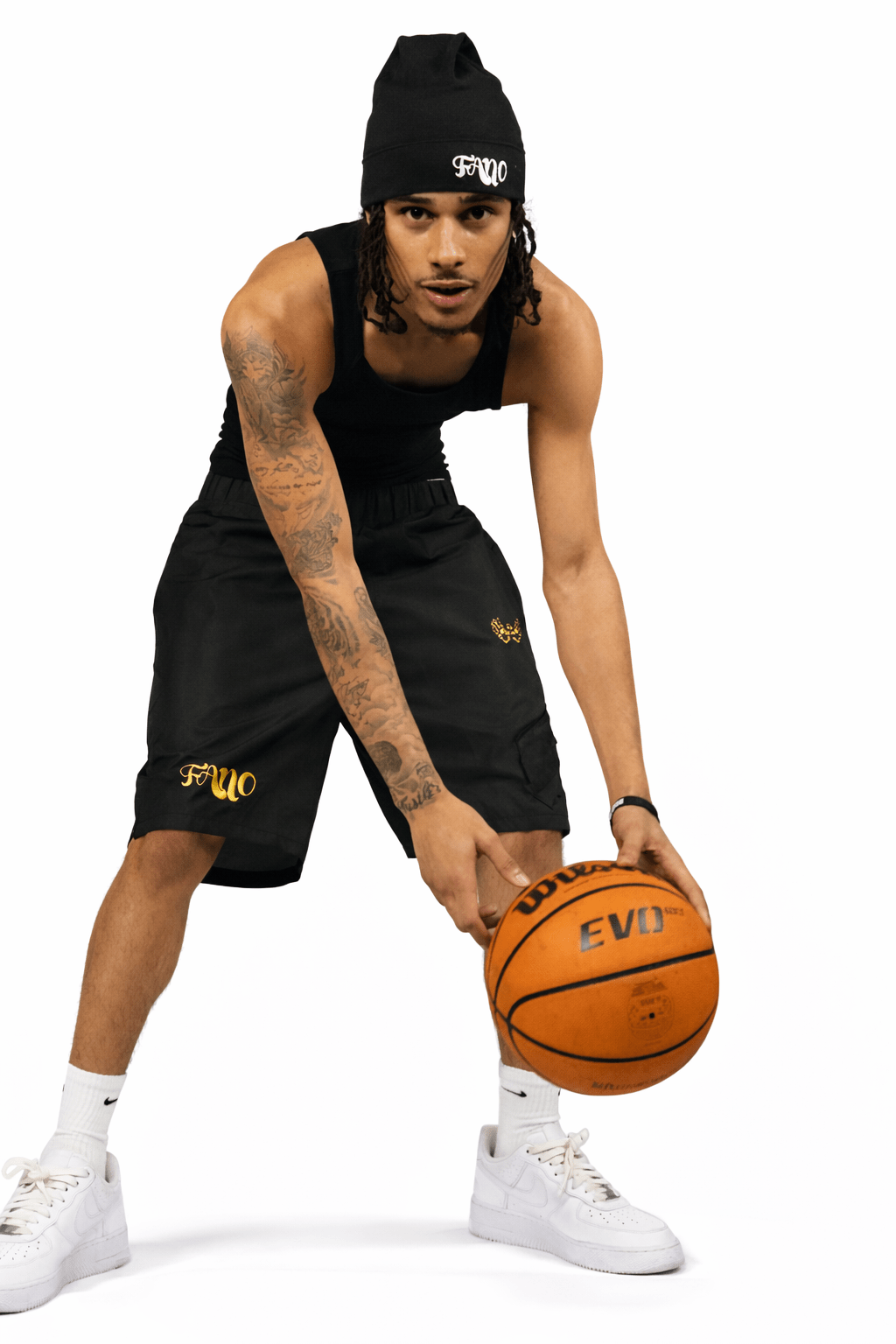 Fano Clothing - Black & Orange Shorts - Fanoclothingldn