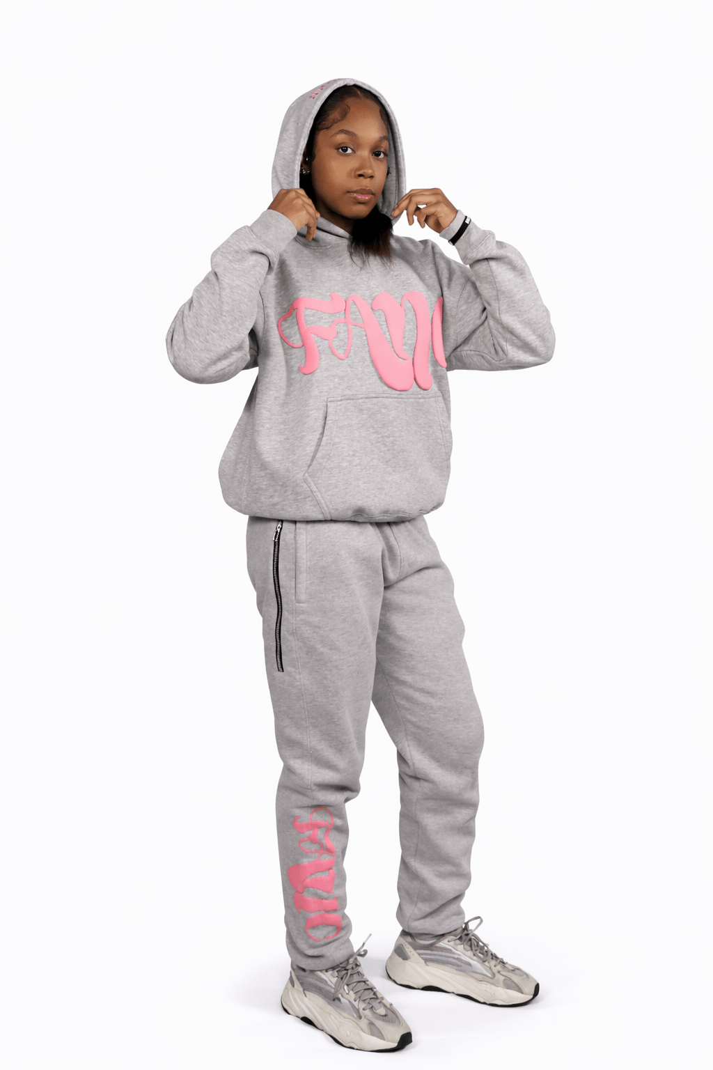 Fano Clothing - Grey & Pink Bottoms - Fanoclothingldn