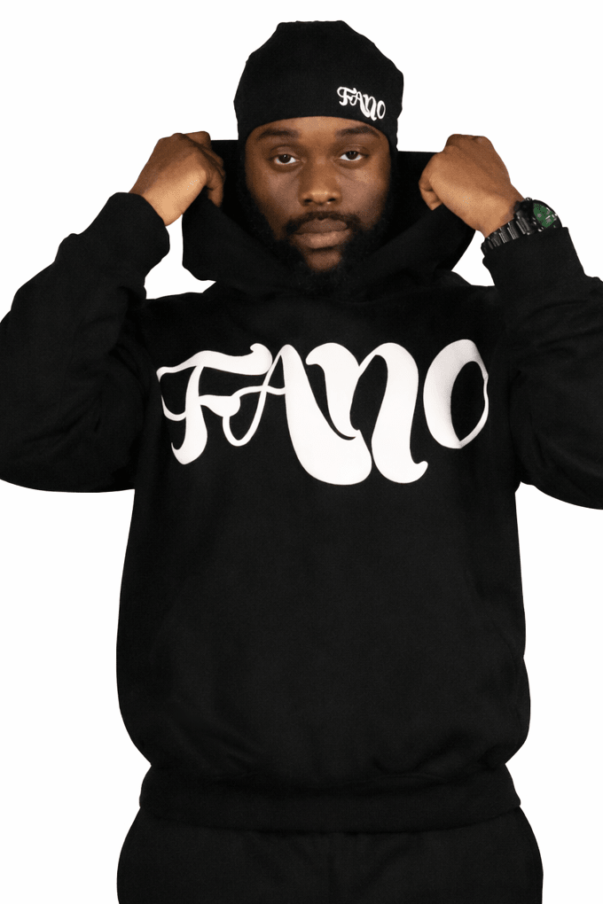Fano Clothing - Black & White Hoodie - Fanoclothingldn