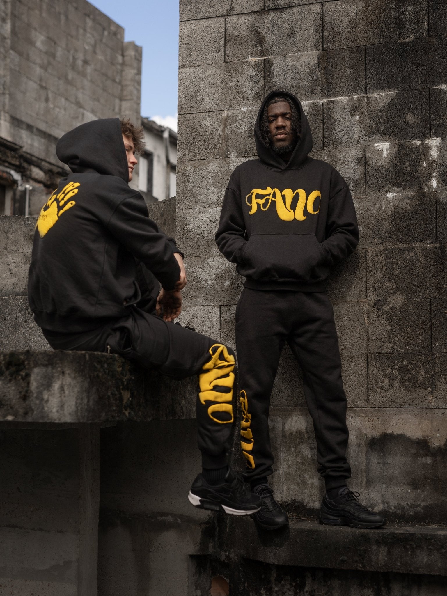 Fano Clothing - Black and Yellow Tracksuit - Fanoclothingldn