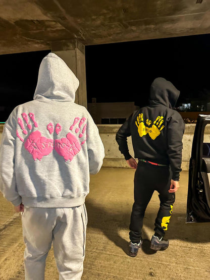 Fano Clothing - Grey and Pink Tracksuit