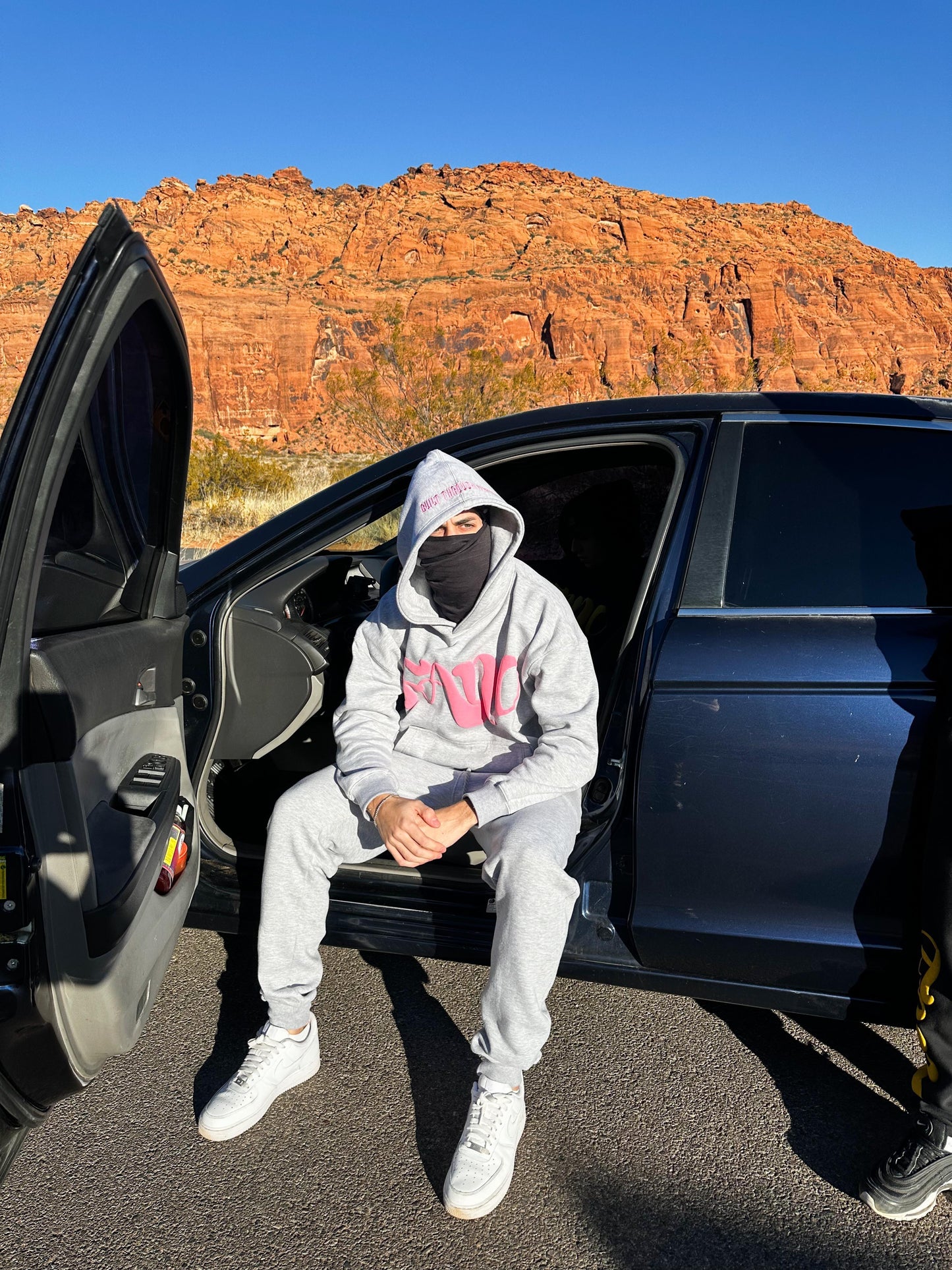 Fano Clothing - Grey and Pink Tracksuit