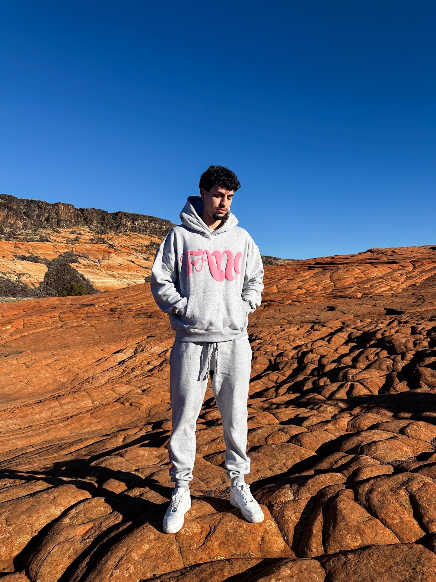 Fano Clothing - Grey and Pink Tracksuit