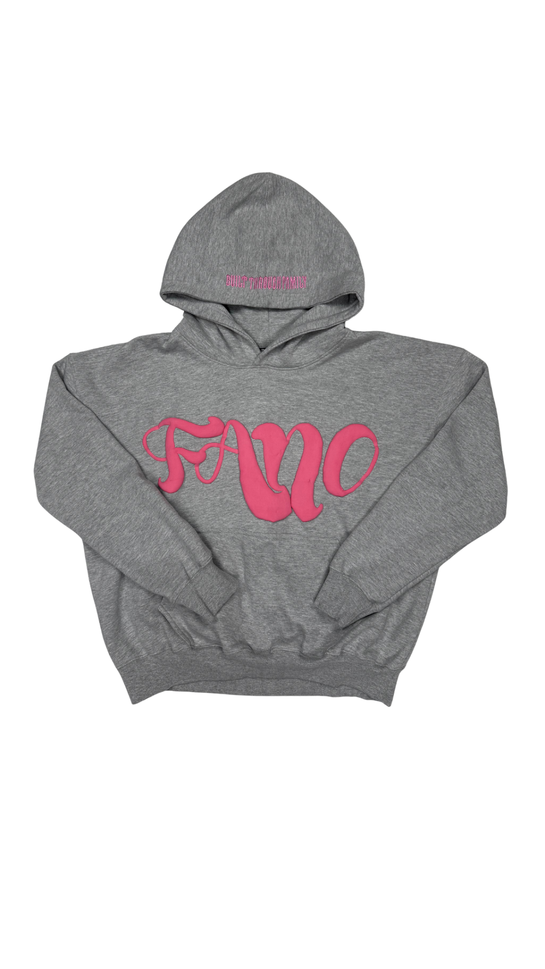 Fano Clothing - Grey & Pink Hoodie