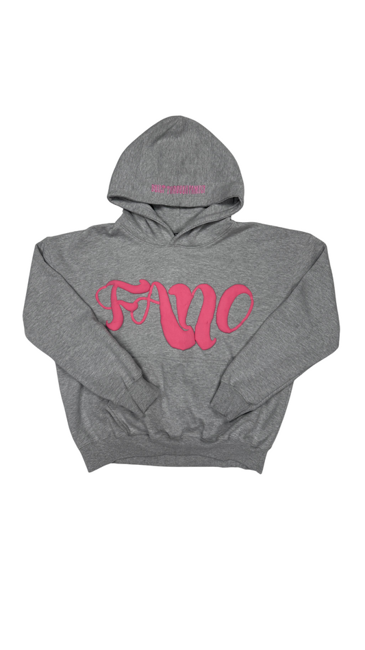 Fano Clothing - Grey & Pink Hoodie