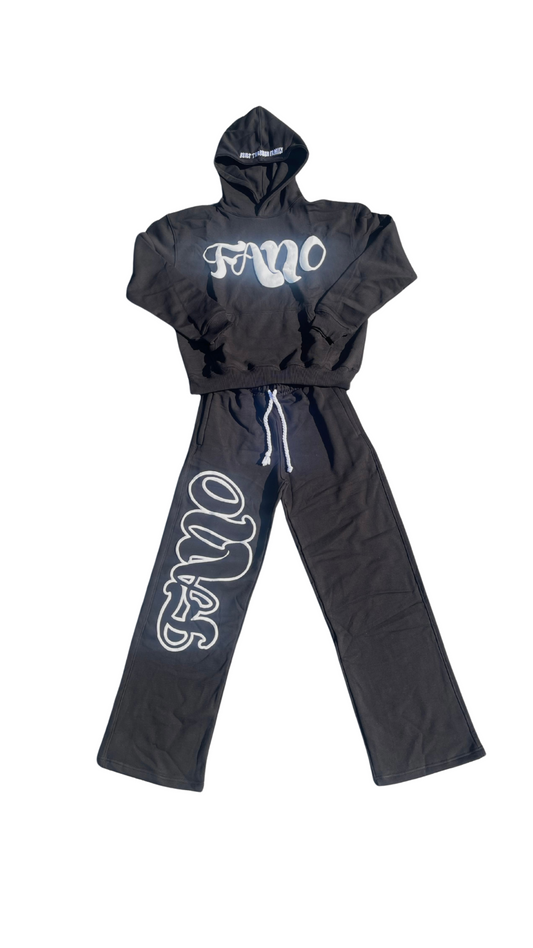 Fano Clothing - Black and White Tracksuit