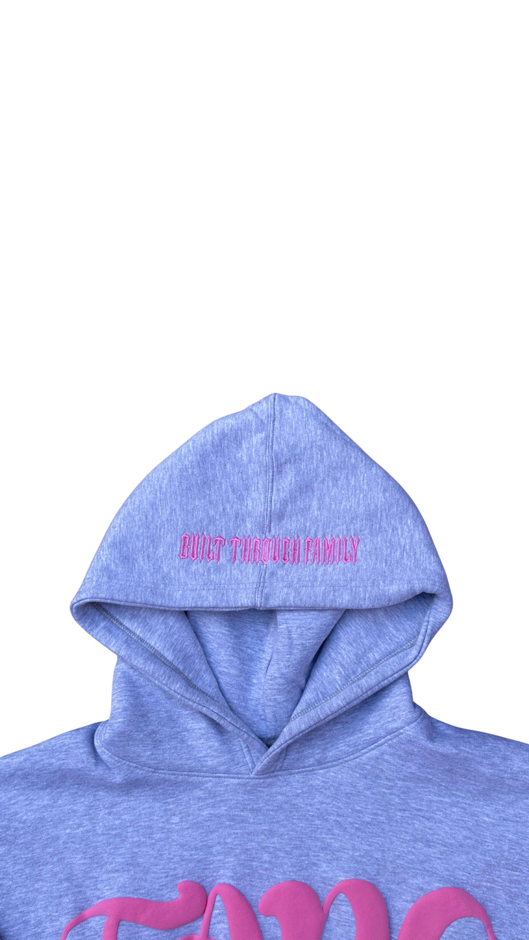 Fano Clothing - Grey & Pink Hoodie
