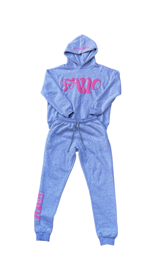 Fano Clothing - Grey and Pink Tracksuit