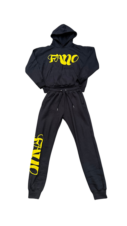Fano Clothing - Black and Yellow Tracksuit