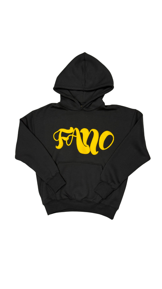 Fano Clothing - Black & Yellow Hoodie